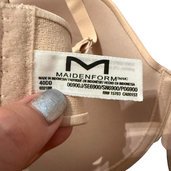 NWT maidenform small flaw as pictured beige size 40DD - Picture 5 of 12